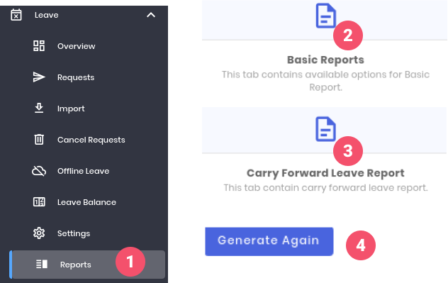 Carry Forward Leave Report