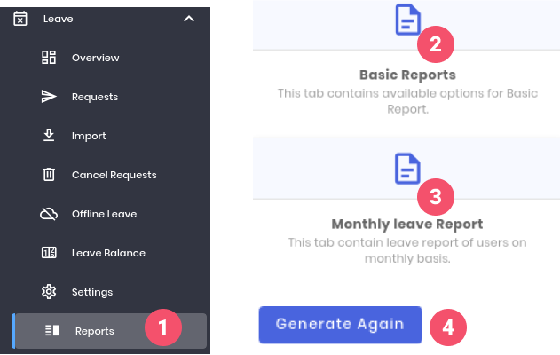 Monthly Leave Report