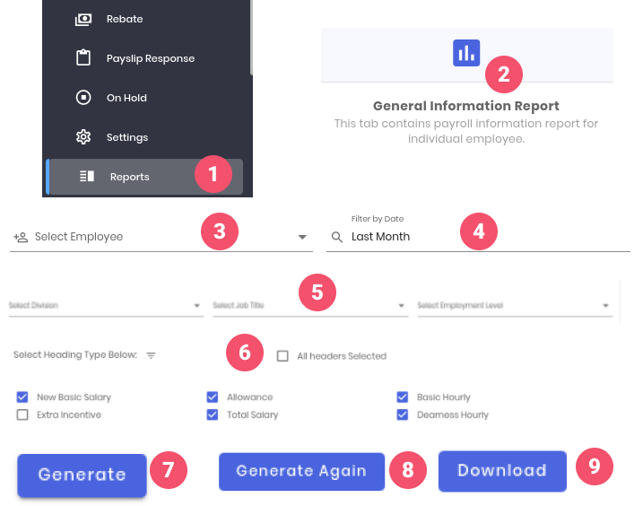 Reports - General Information Report