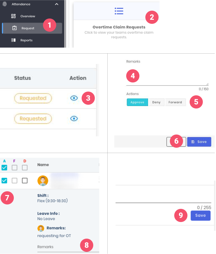 Overtime Claim Requests